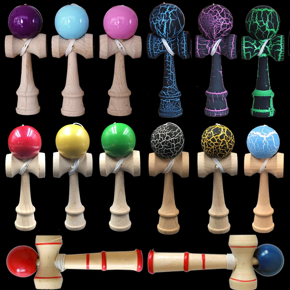 12CM Kids Kendama Toys Wooden Kendama Skillful Juggling Ball Toys Stress Relief Educational Toy for Adult Children Outdoor Sport