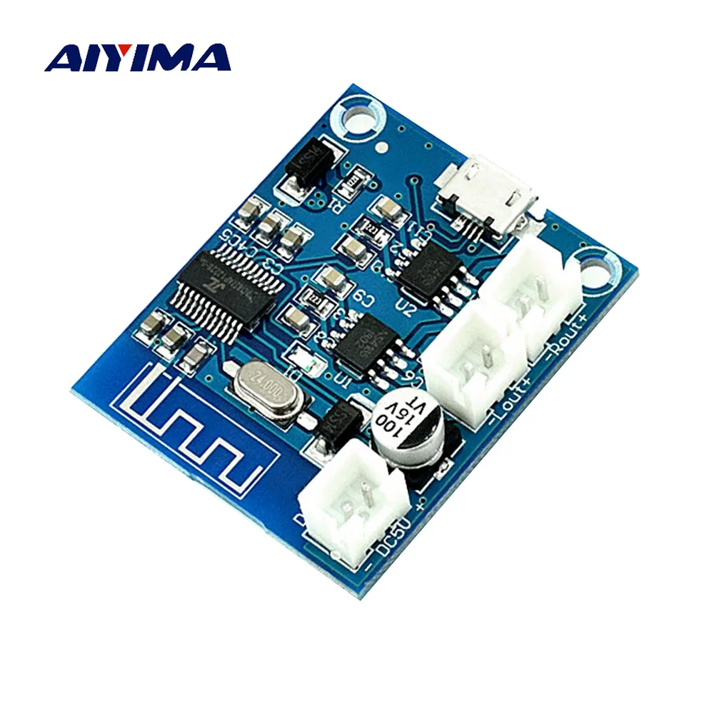 

AIYIMA Stereo Bluetooth 4.2 Power Amplifier Board Audio Module 5W*2 With Charging DIY Modified Speaker