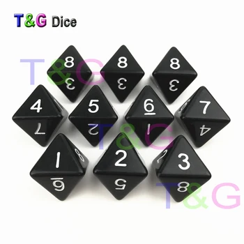 

5pc T&G dice High Quality Black 8 Sided Dice D8 Drinking GameTrink spiel