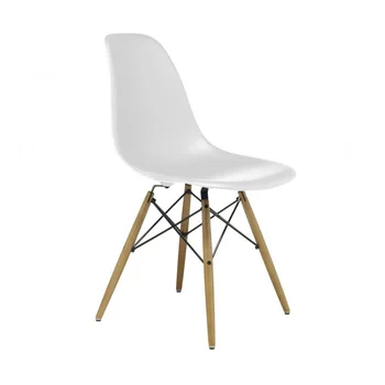 

Set of 6 PP Plastic Dining Chairs Beech Wood Legs