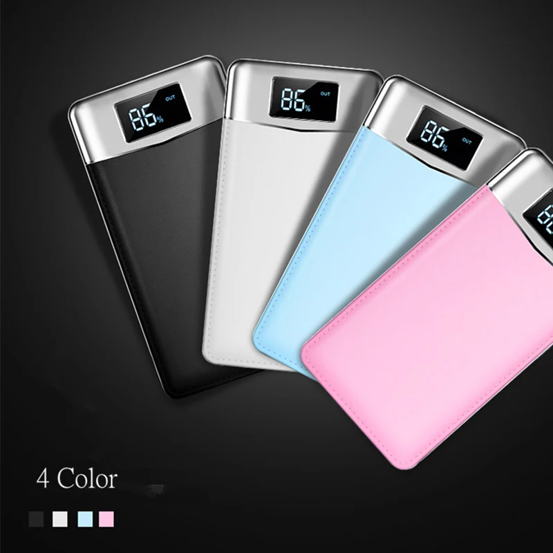 30000 мАч Мини Внешний аккумулятор повербанк 2 USB светодиодный power Bank портативный