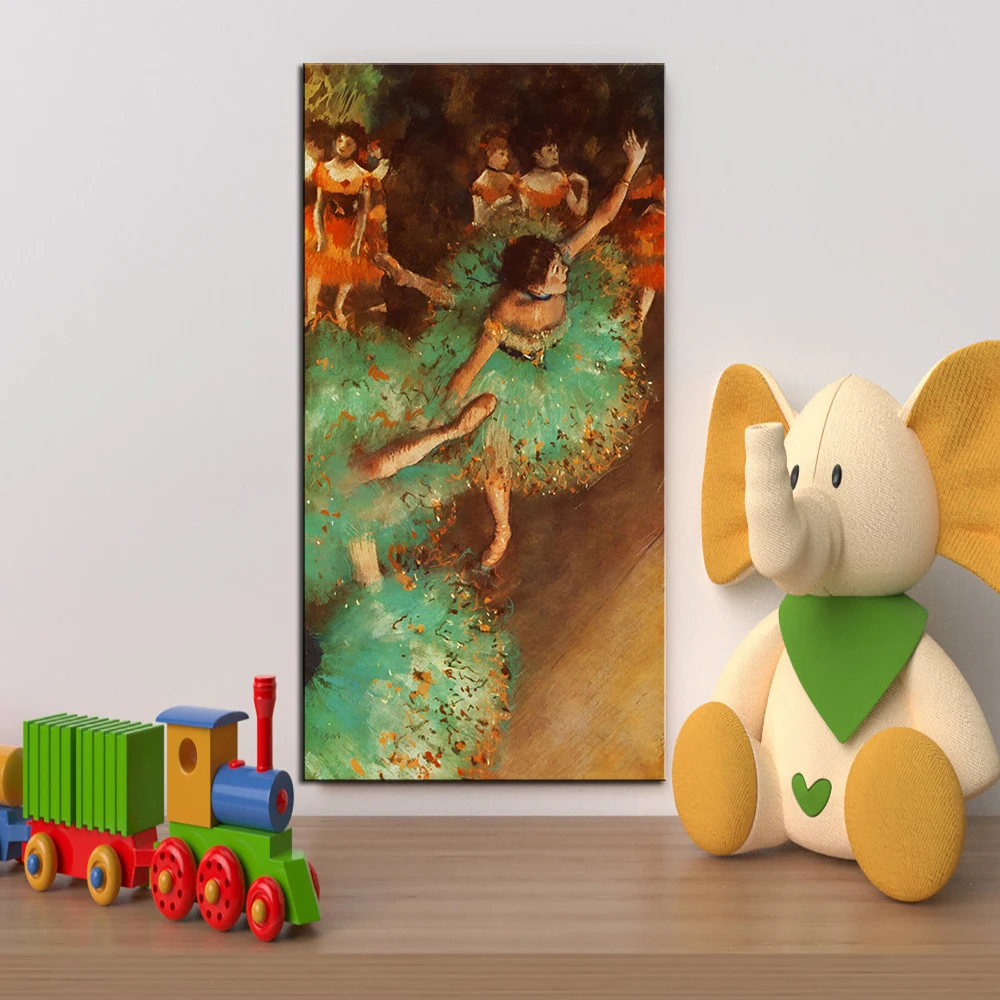 

ART POSTER EDGAR DEGAS green dancer CANVAS print WALL OIL PAINTING