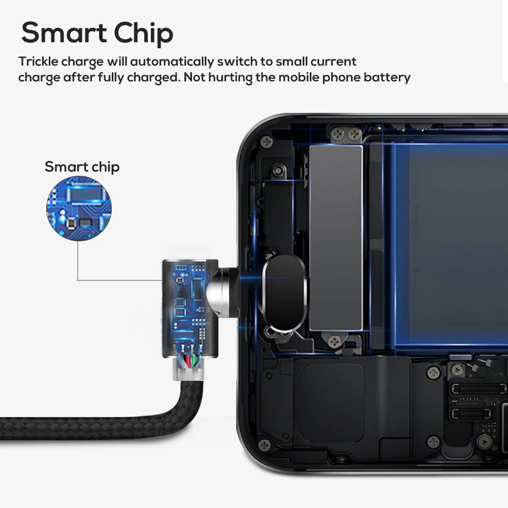 TOPK L-Line1 Магнитный usb-кабель на 90 градусов для iPhone X Xs Max 8 7 6 5 Магнитный кабель Micro USB type C для Xiaomi samsung huawei