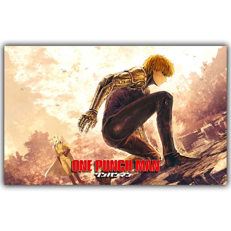 

ONE PUNCH MAN Poster Popular Classic Japanese Anime Home Decor Silk Poster Picture Print Wall Decor 30x48cm 50x80cm