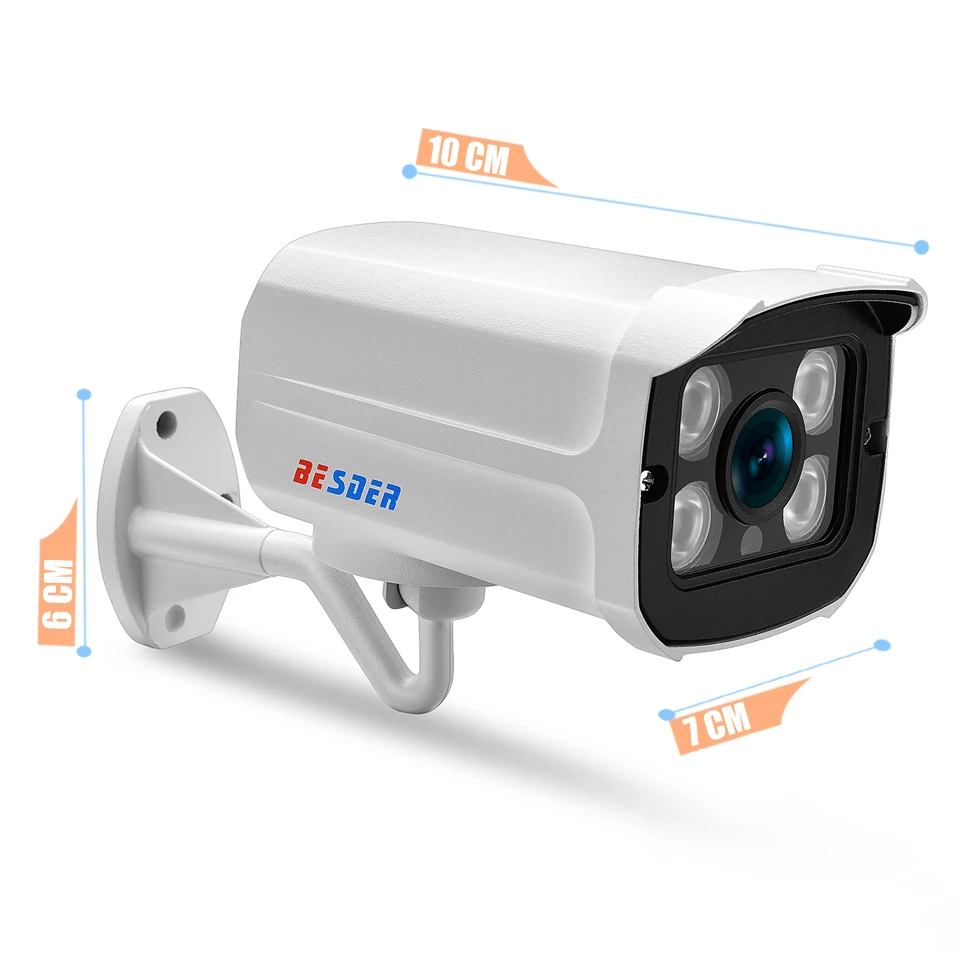 BESDER 1080 P/960 P/720 P Onvif Пуля IP камера безопасности Открытый обнаружения движения RTSP CCTV