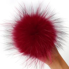 12-13 см плюшевая безделушка мех енота мяч защелки брелоки шар-помпон обувь зимние шапки одежда аксессуары