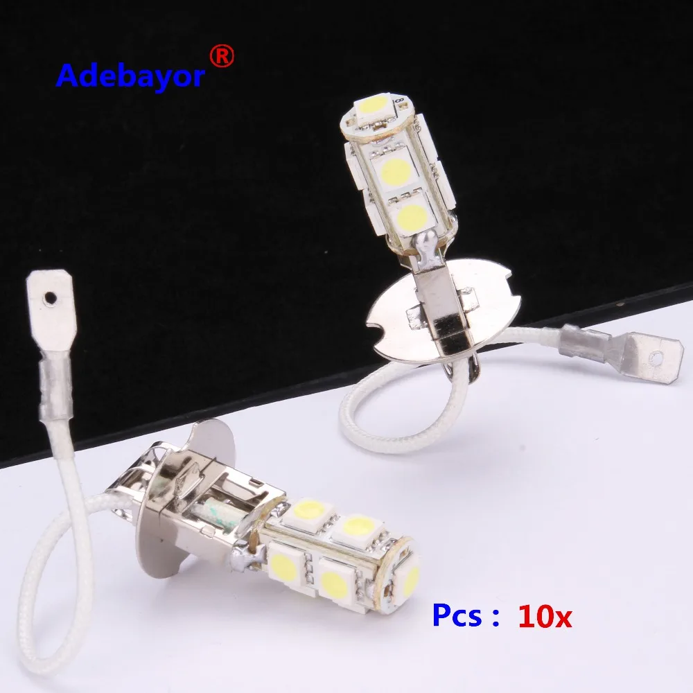100 X Автомобильная H3 5050 SMD 9 светодиодсветодиодный головка противотуманная задняя