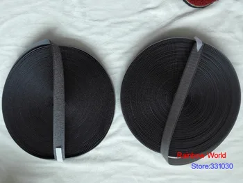 

15# Gray Fastener Magic Tape with Hook Loop stick fabric bags garment clothes toys shoes 25meter/ roll,width 2cm