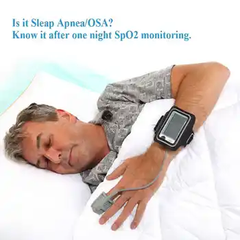 Checkme Pro Sleep Apnea Portable ECG Monitor, Home Use Vital Signs Monitor - FDA Cleared - EKG Holter Monitoring, Heart Rate