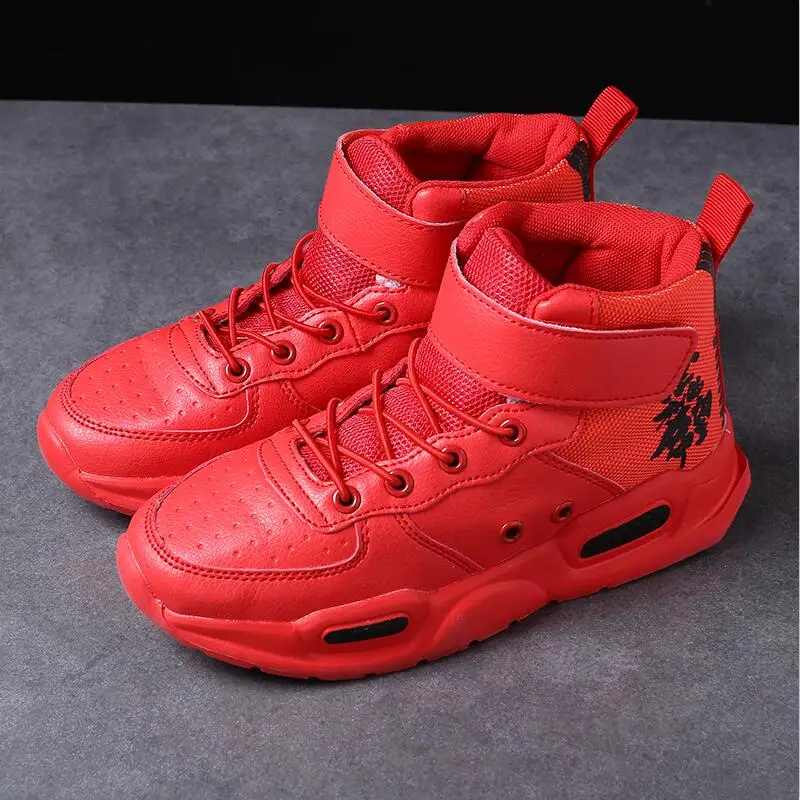 Красный SKHEK/Детская Спортивная дышащая обувь для бега; Chaussure Enfant; детская обувь для девочек; кроссовки для мальчиков; повседневная обувь - Цвет: Красный