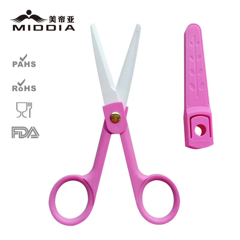 

Middia Ceramic Baby Safe Scissors Nail Scissors Kitchen Food Scissors With Portable Case
