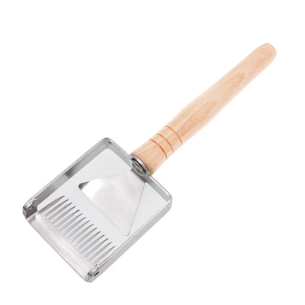 

Honey Fork Honey Scraper Shovel Silver Stainless Steel Breed Honeybee Collecting Honey Harvest Tool Outdoors Bee Hive Uncapping