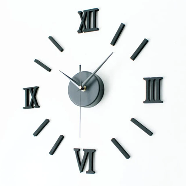 new arrival roman numerals design sticker eva 30cm 60cm kitchen wall clock large decorative 3d - Kitchen Wall Clocks new arrival roman numerals design sticker eva 30cm 60cm kitchen wall clock large decorative 3d - Kitchen Wall Clocks