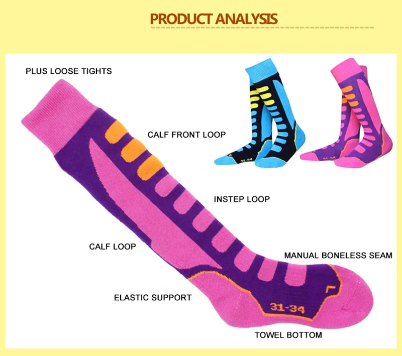 Для мужчин зимние; теплые; термо Лыжная Носки толстые хлопчатобумажные спортивные для катания на сноуборде, велоспорта Лыжный Спорт Футбол Носки терм Носки ноги теплые носки