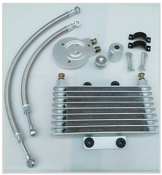 Мотоциклетный масляный радиатор, масляный радиатор двигателя, полный комплект для LIFAN LF250-B, QJIANG, QJ250-J для XV125, XV250