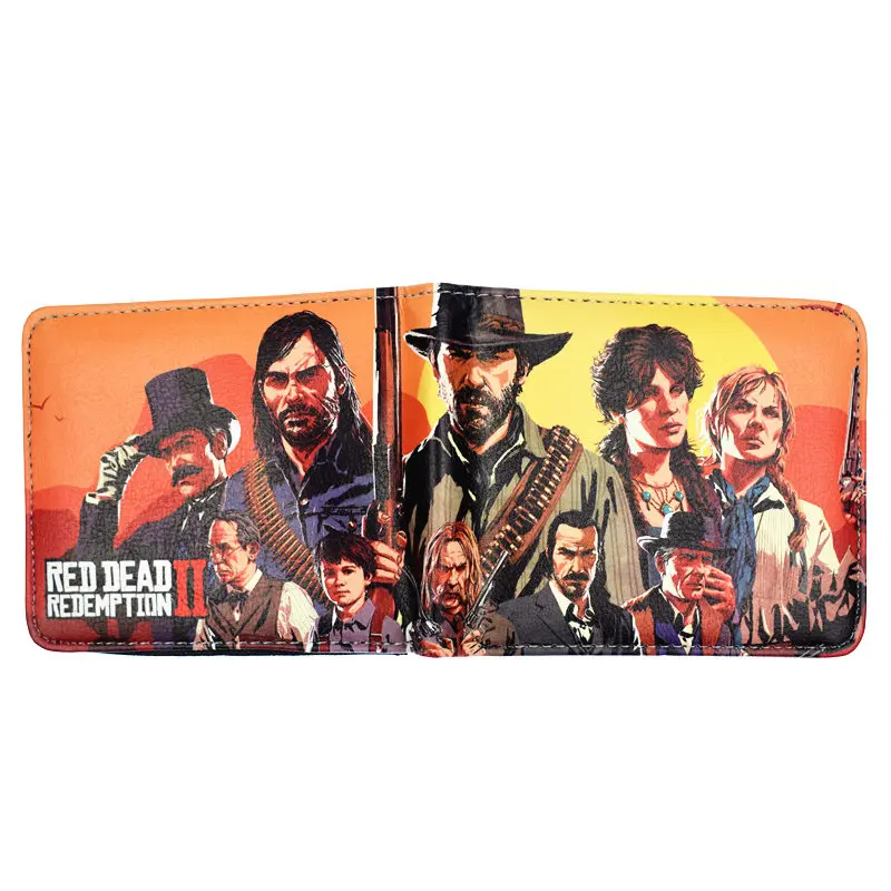 Game Red Dead Redemption 2 Wallet Men's Short Purse with Coin Pocket wallets for teens Wallets