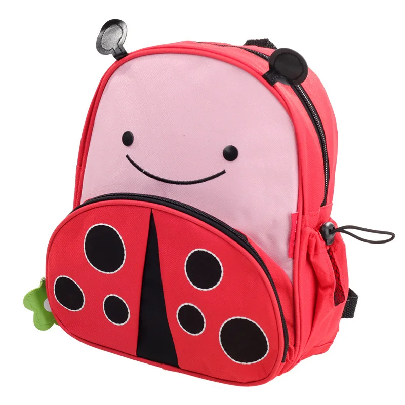 Новая маленькая ПРЕКРАСНАЯ школьная сумка для детского сада, детская посылка, Акула, милая мультяшная сумка с животными для детей, мини школьная сумка для детей - Цвет: Beetle