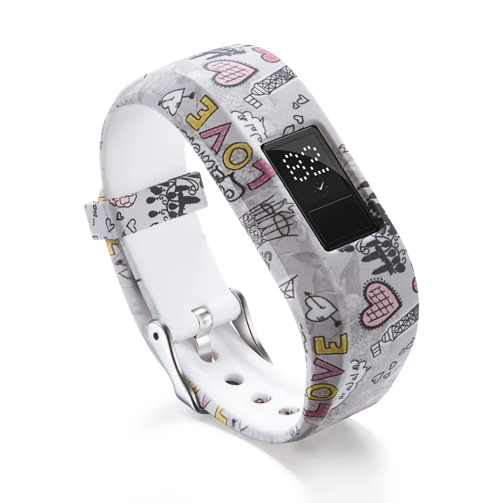 Ремешок для часов Garmin Vivofit 3 силиконовый сменный Браслет для часов с металлической пряжкой для Garmin Vivofit 3 разноцветный браслет
