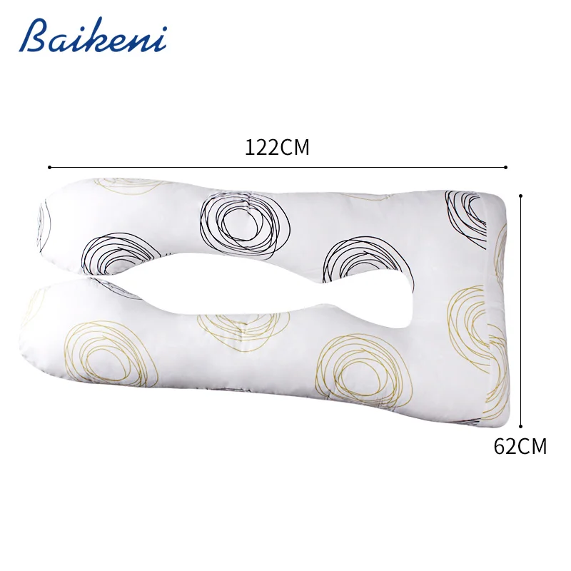 Online U Bentuk Kehamilan Bantal Tidur Penopang Bantal untuk Wanita Hamil Tubuh Bersalin Bantal Kehamilan Panjang Sisi Ranjang Cushion