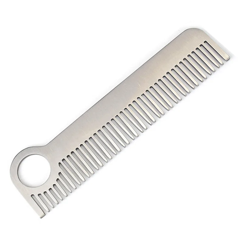 

1 Piece Outdoor Tactical Hair Comb Stainless Steel EDC Gadget Tools Anti-static Comb