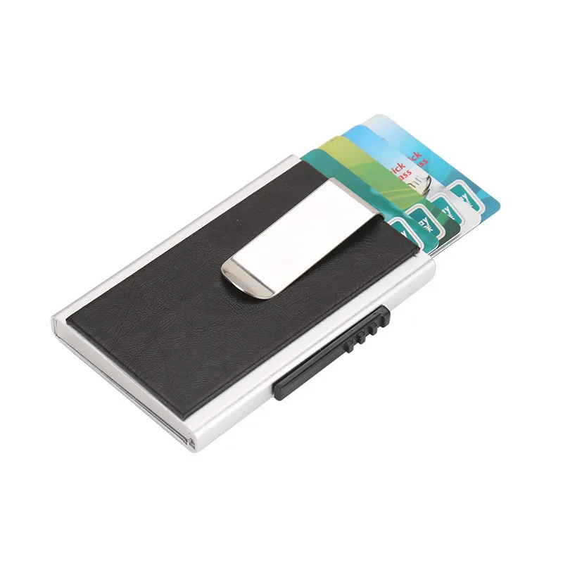 Алюминиевый Чехол для кредитных карт бизнес металлический держатель для карт с Зажим для банкнот Аллигатор мужчин и женщин карты кошелек RFID Блокировка - Цвет: C Type