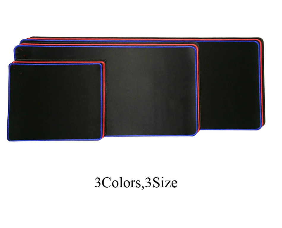 Сплошной большой игровой коврик для мыши большой красный/черный/синий фиксирующий край клавиатура стол коврик для мыши геймер Противоскользящий коврик для Dota 2 CS Go