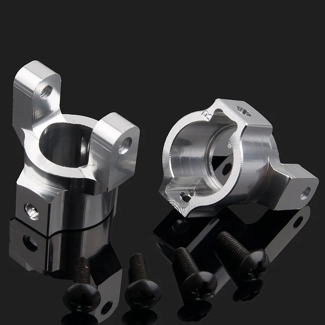 Special Offers 2PCS RGT 86100 Model Car Steering C Block Aluminum P860011 Front Axle Wheel Hub Carrier for 1:10 RC Cars Upgrade Accessories