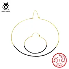 ORSA JEWELS, натуральный камень, женские браслеты и чокер, подлинный 925 пробы, Серебряный ювелирный набор, элегантные ювелирные изделия, подарки SS38