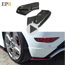 Acessórios do carro de Fibra De Carbono Spat Rear Se Encaixa MK7 Fiesta ST/STLine/versão 2013 Para Ford Zetec S Cuspiu MK7 Facelift MD estilo