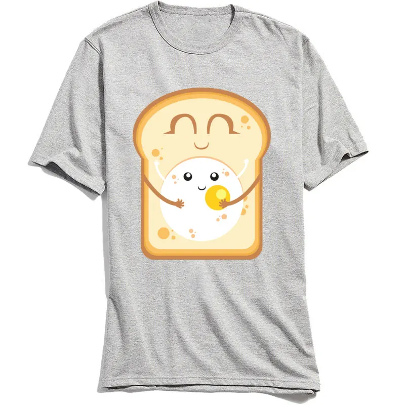 

Cool Street Men Top T-shirts Hug the Egg! Cartoon Tshirt Short Sleeve Tee Shirt Summer/Autumn Crewneck 100% Cotton T Shirts