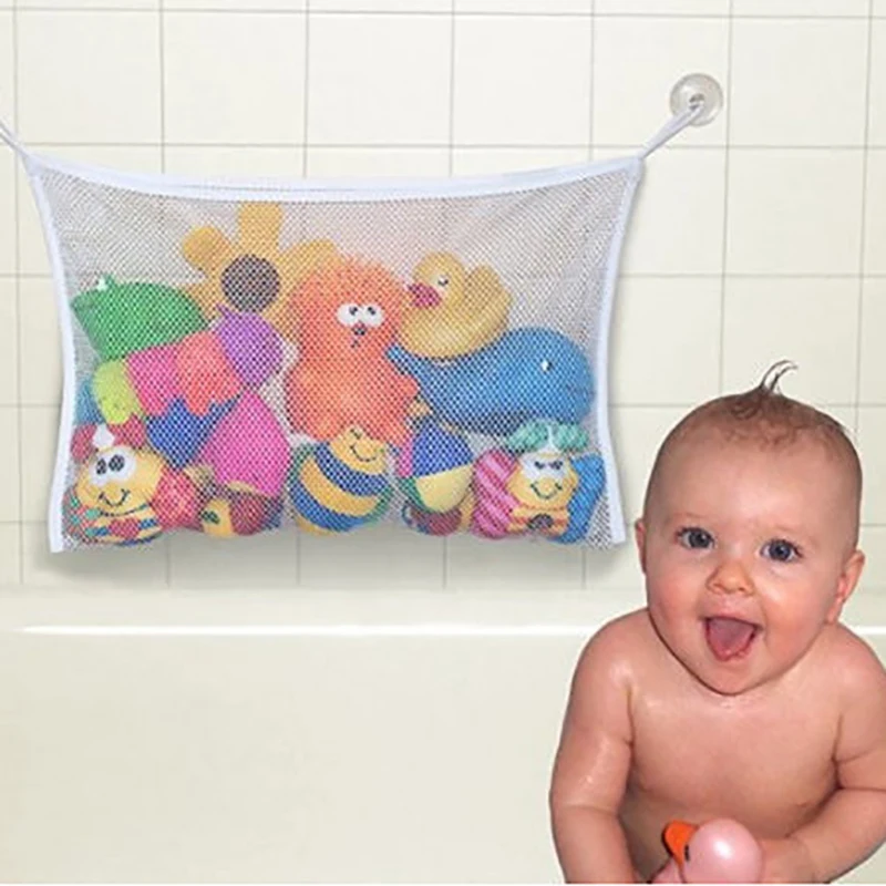 35*45 см Органайзер сетчатый мешок с присосками крючки Детские Игрушки для ванны пляжные игрушки для воды для детей хранение в ванной