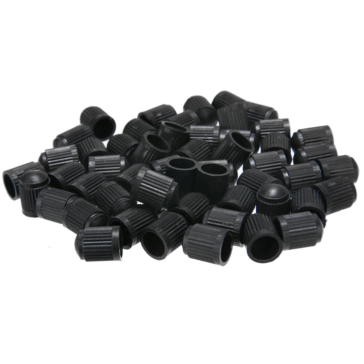 50pcs Plastic Tubeless Tyre Wheel Stem Air Valve Caps Car Tire Valve Caps Auto Truck Bike MTB Dust Dustproof Caps