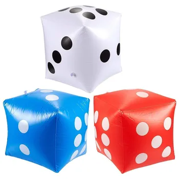 

Funny Outdoor Inflatable Dice 30*30cm Swimming pool Party Supplies Kids Toys For Children Adults Game Play Cube Toys
