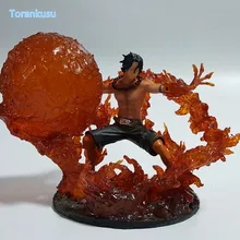 One piece фигурки Ace Fire Fist DIY фигурка игрушки Аниме Onepiece Portgas D Ace Diorama Fire Devil Фрукты Модель игрушки OP28