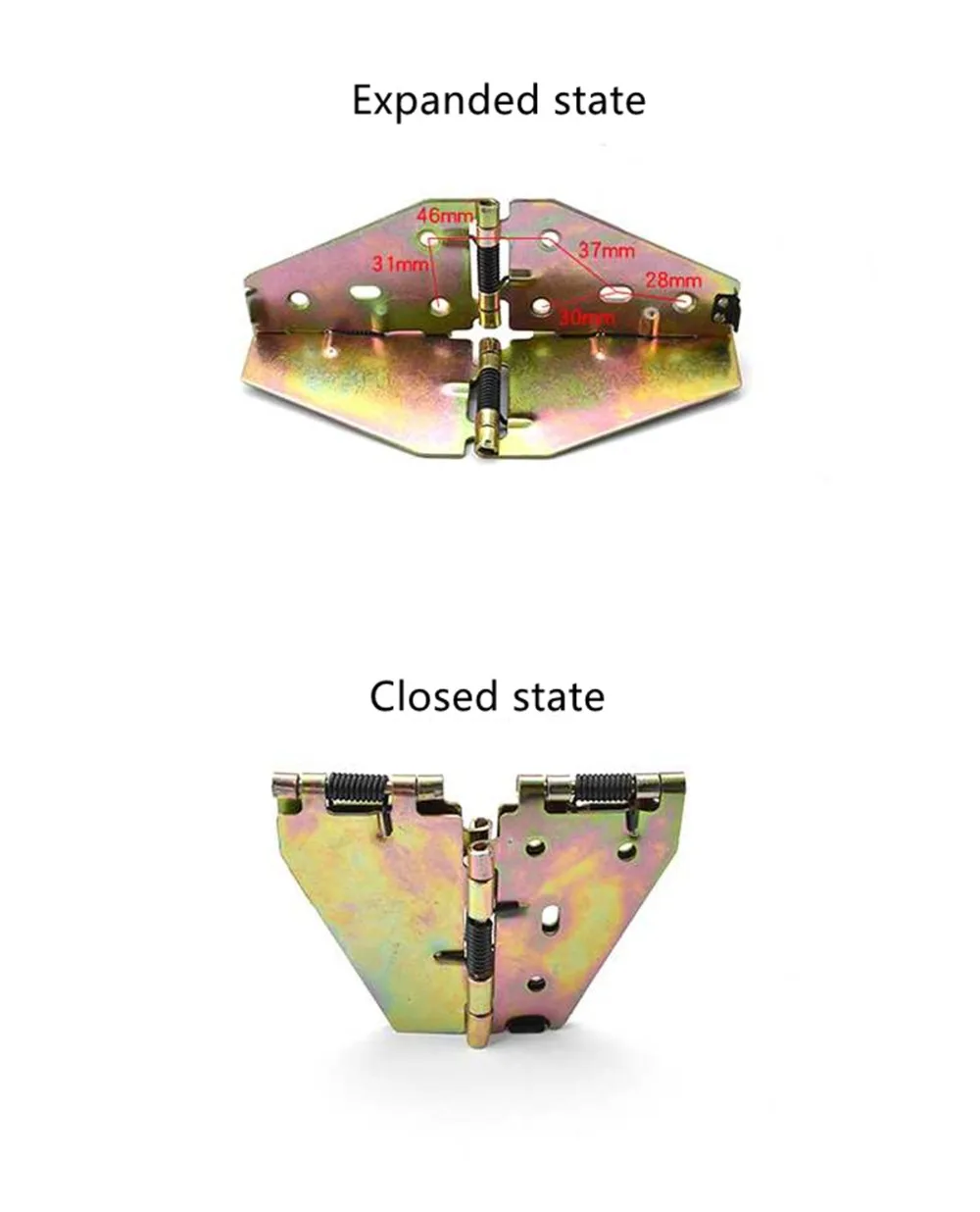 2 шт Круглый Стол Откидной шарнир пружинный крест шарнир стол откидной шарнир складной круглый стол бабочка шарнир размер