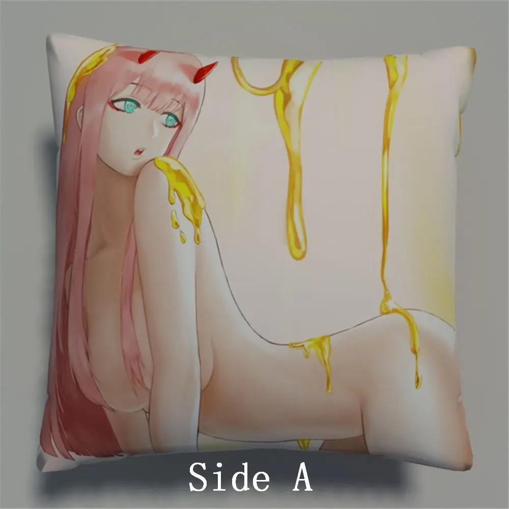 

Darling in the Franxx Anime Two Side Pillowcases Hugging Pillow Cushion Case Cover Otaku Cosplay Gift New 574