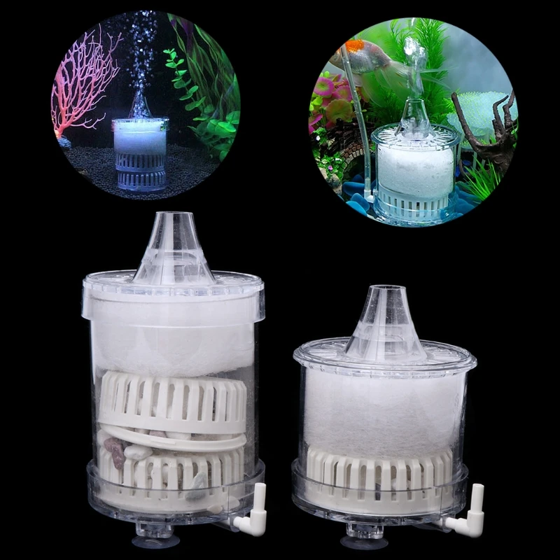 

Aquarium Filter Biochemical Sponge Fish Tank Water Activated Carbon Submersible S L