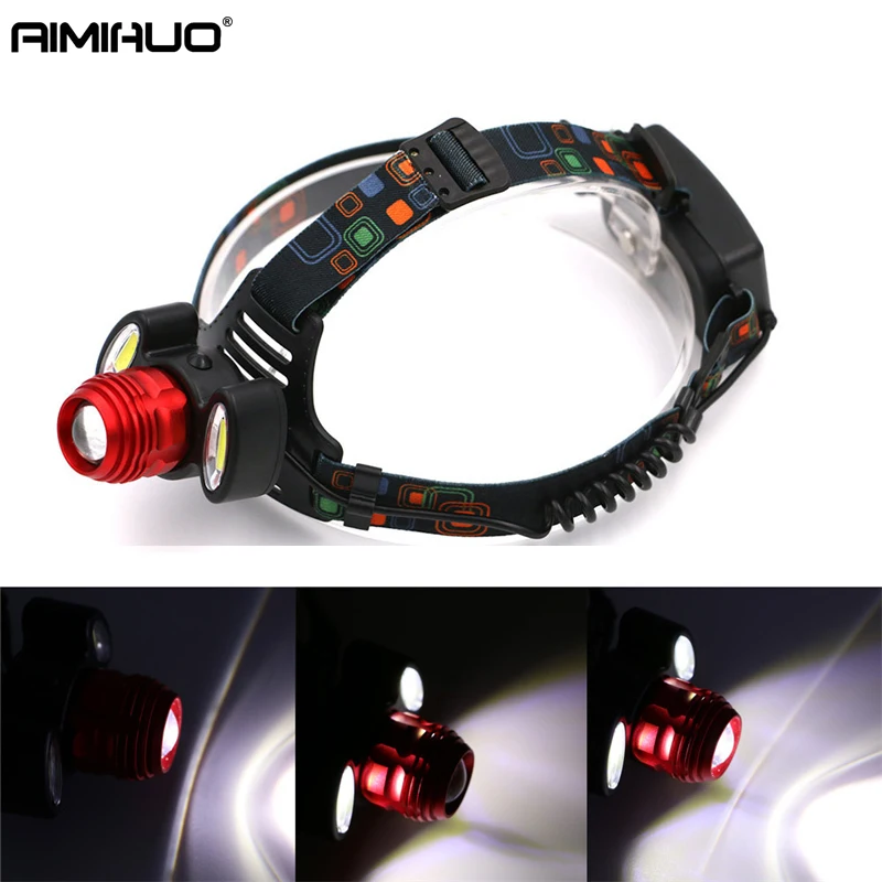 

AIMIHUO Cree T6 LED Headlamp Outdoor Camping Headlight COB Head Torch Waterproof Flashlight Head Powerful Night Fishing Lamp