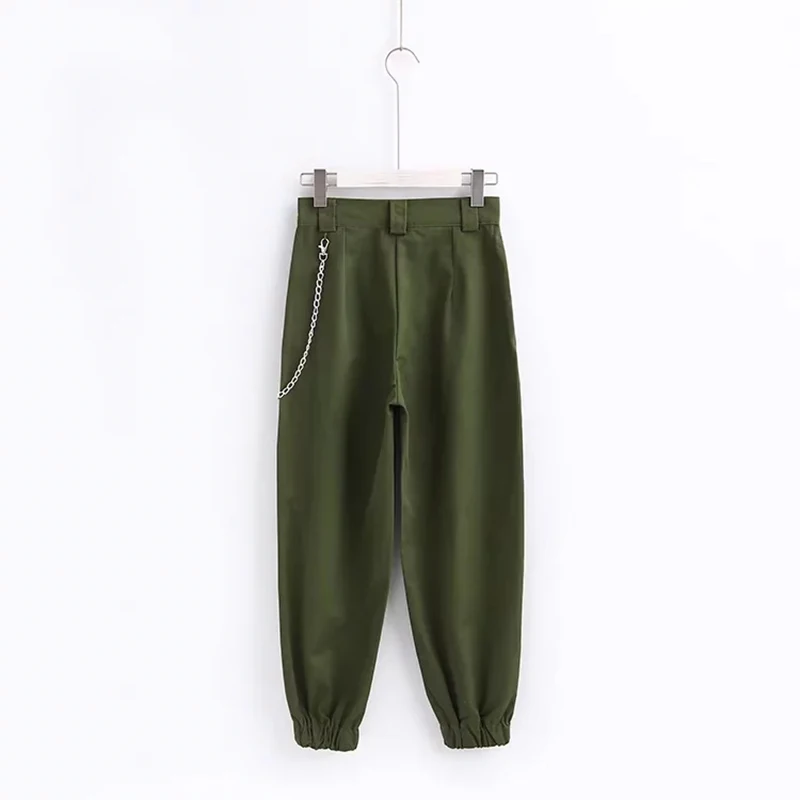 Soltas de Moletom para Corrida para Primavera de 2021 Calça Cargo Camuflada Feminina Cintura Alta Calças Femininas 21 Cheap Calças e capris