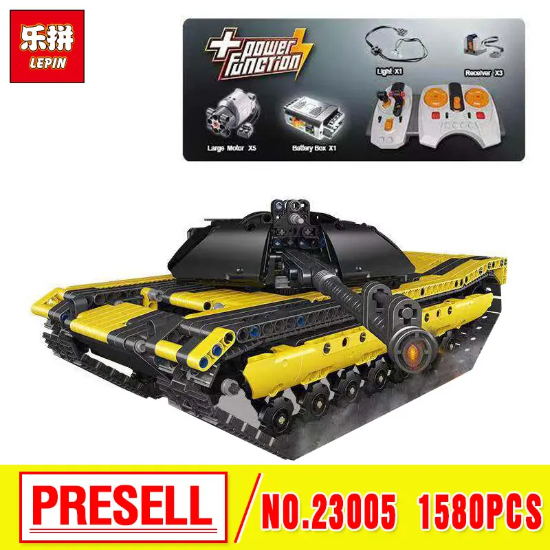 

Lepin 23005 Technic Series 15080Pcs The Remote Control Tank Set Building Blocks Bricks RC Tank Model Kids Toys Christmas Gifts