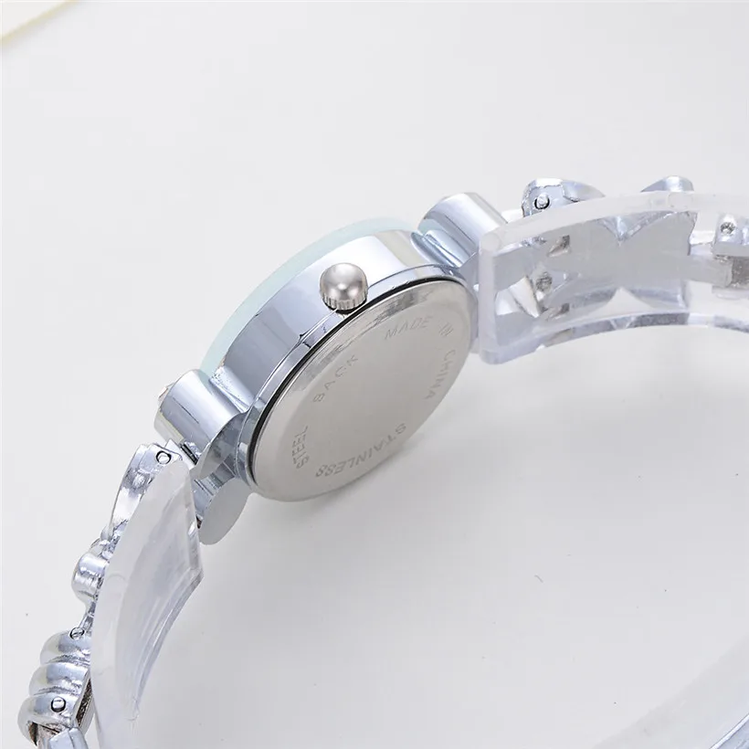 Reloj Mujer, модные часы, дамский браслет, часы для женщин, нержавеющая сталь, горный хрусталь, кристалл, кварцевые наручные часы, женские часы