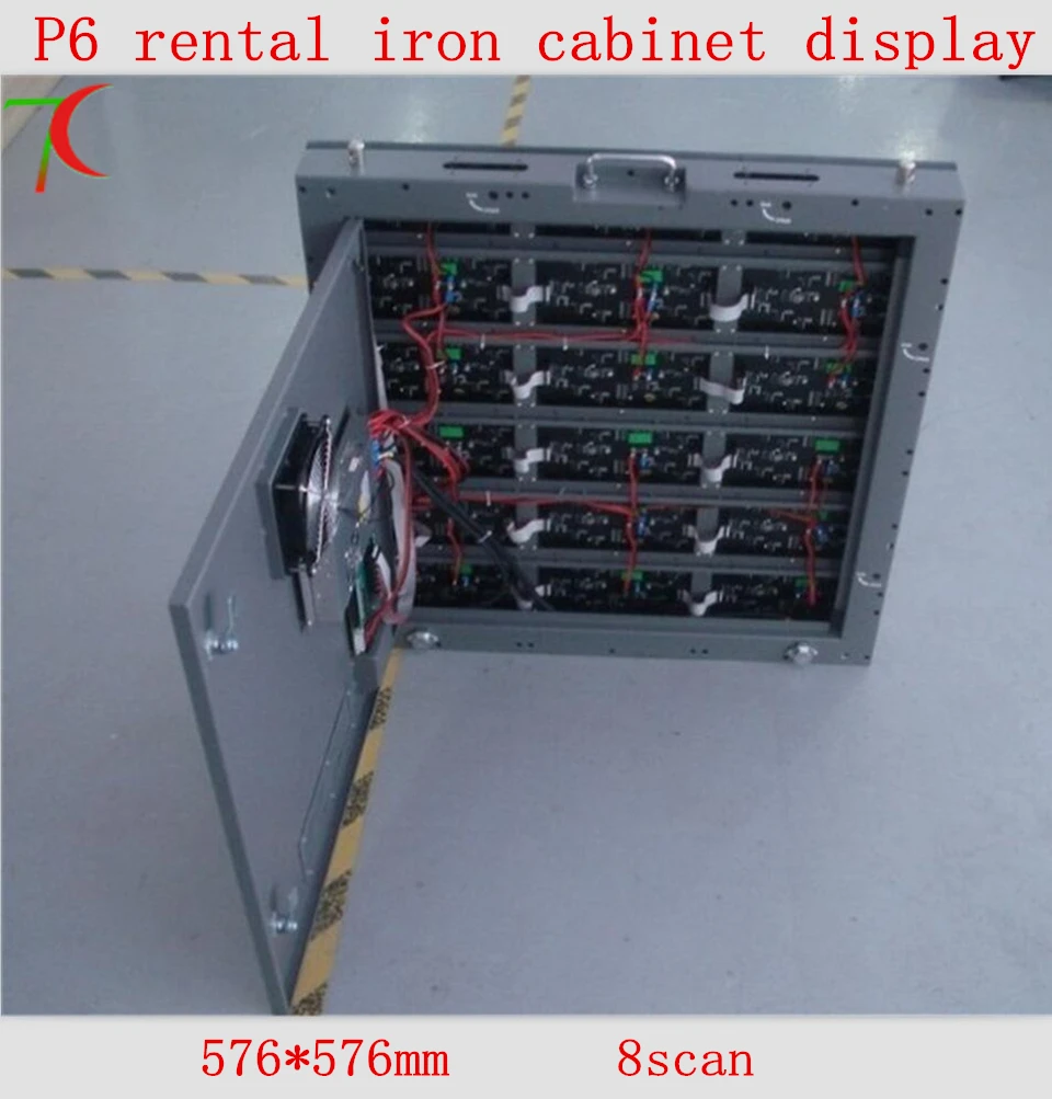 

576mm*576mm P6 rgb indoor 8scan waterproof equipment cabinet led matrix rental screen ,27777dots/m2