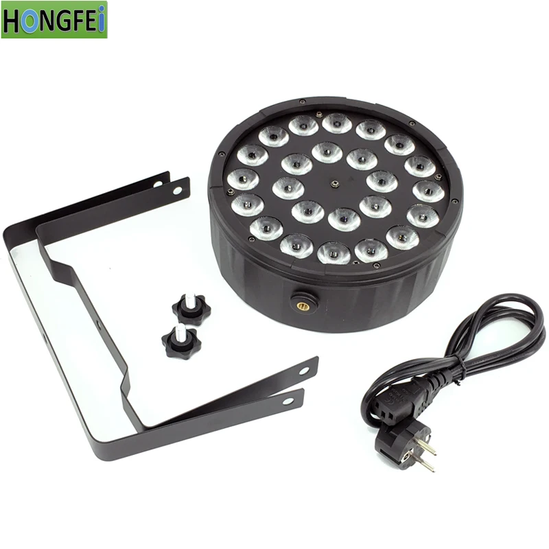 Светодиодный светильник Par 24x12 Вт RGBW 4 в 1 плоский DMX512 полноцветный сценический