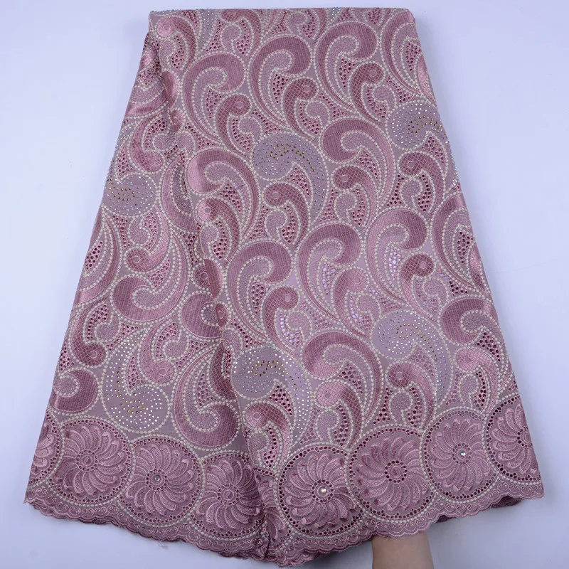 

New Design black African Cotton Swiss Voile Lace Fabric High Quality African Swiss Voile Lace In Switzerland Lace Fabric A1425