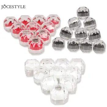 

10 PCS/Set Acrylic Portable Jewelry Box Ring Earrings Rings Jewelry Storage Box Display Case Organizer Transparent