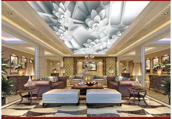 

Customized 3D photo wallpaper 3d celing murals wallpaper wall Flowers 3 d frame top ceiling murals 3d wallpaper for living room