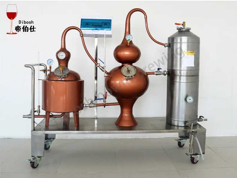 Red Copper Distiller High Alcohol Distilling Machine Three