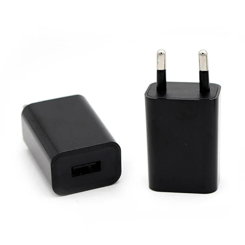 

1PC EU US USB Wall Phone Charger Plug Micro USB Power Adapter 5V1A AC 100V-240V Black 1 usb Multifunction Adaptor Charging