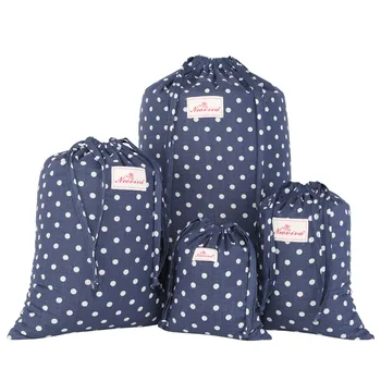 

Neoviva 4pcs Durable Laundry Bag Set for Travel Drawstring Storage Bags Set Cotton Clothes Bag 4 Sizes Clothes Storage