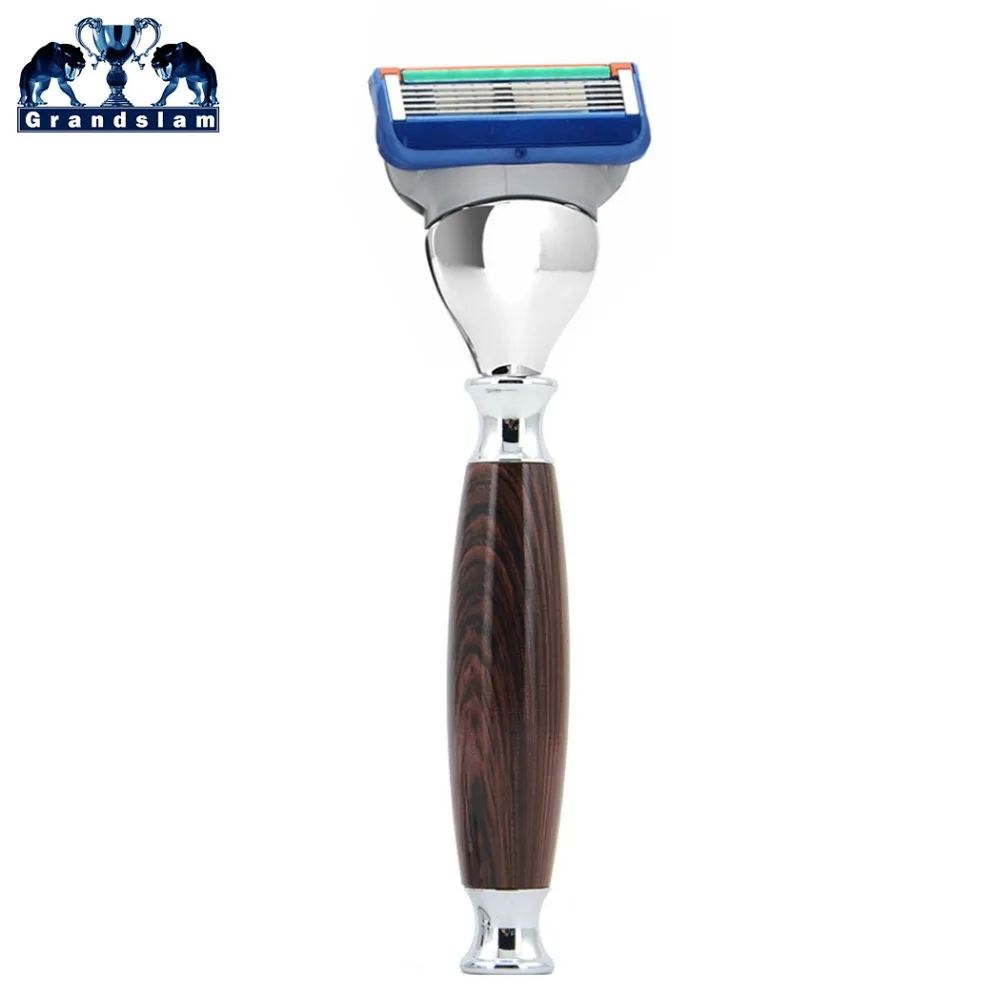 Grandslam Men 5 Blade Manual Safety Shaving Razor Shave Beard Cartridge